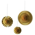 Miniatyrbild 1 av 2: Rosace - PTIT CLOWN - re22609 - 3-pack - Metallisk Guld - Diametrar 40/30/20 cm