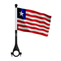 Miniatyrbild 1 av 3: Cykelflagga Liberia i polyester – 14 x 21 cm – Cykelflagga – 5 stycken
