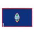 Miniatyrbild 1 av 3: Guam-flagga – 128 x 192 cm – Hållbar polyester – 2 metallöglor – Inomhus / Utomhus – Pixelforma