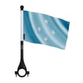 Miniatyrbild 1 av 3: Cykelflagga Förenta staterna i Mikronesien i polyester – 14 x 21 cm – Cykelflagga – 10 stycken