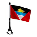Miniatyrbild 1 av 3: Cykelflagga Antigua och Barbuda i polyester – 14 x 21 cm – Cykelflagga – 5 stycken