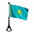 Miniatyrbild 1 av 3: Cykelflagga Kazakhstan i polyester – 14 x 21 cm – Cykelflagga – 5 stycken