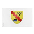 Miniatyrbild 1 av 3: Mont-Laurier Flagga – 160 x 240 cm – Hållbar Polyester – 2 Metallöglor – Inomhus / Utomhus – Pixelforma