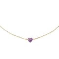 Miniatyrbild 2 av 2: Halsband - BREIL - Candy TJ3598 - Guldpläterad - Ametist - 45 cm justerbar