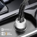 Miniatyrbild 3 av 6: Laddare Bil - LinQ - 36W - USB C - USB 3.0 - Snabbladdning