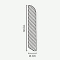 Miniatyrbild 2 av 2: PROVISTON Massiv träsockel 16 x 58 x falllängder upp till ca 2400 mm Ek 60 meter | 25 stycken