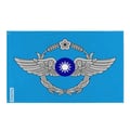 Miniatyrbild 1 av 3: Taiwans flygvapnets flagga – 64 x 96 cm – Polyester – Järnöglor – Hållbar