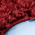 Miniatyrbild 4 av 4: Ayyildiz - Tapis Shaggy lång lugg i unik RÖD färg - (80x150 cm)