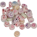 Miniatyrbild 1 av 2: Perles Alfabet Rund - Flerfärgad - 6 mm - 300 stycken - Blandad - Idealisk för smycken och scrapbooking