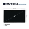 Miniatyrbild 3 av 6: LED-skärm 43 tum - iggual - MTL430HS - 1920x1080 FHD - HDMI, VGA, USB - 16:9 - Blänkande - Responsstid 5s