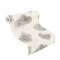 Miniatyrbild 2 av 2: Rasch Andy Vägg 458213 non-woven tapet floral 53cm x 1005cm grå