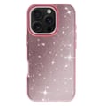 Miniatyrbild 4 av 6: Glittrande skyddsfodral för iPhone 16 Pro, stöttålig, rosa