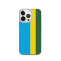 Miniatyrbild 1 av 2: Telefonfodral – Rwandas flagga – Kompatibel med iPhone 13 Pro – Mjuk fodral – Slittålig och stötsäker - Silikon - Pixelforma