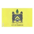 Miniatyrbild 1 av 3: Pembroke Flagga – 160 x 240 cm – Hållbar Polyester – 2 Metallöglor – Inomhus / Utomhus – Pixelforma