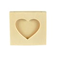 Miniatyrbild 1 av 2: MégaCréa DIY - Mini träramar hjärtklipp 4,3 cm 4 stycken
