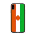 Miniatyrbild 1 av 2: Telefonfodral – Nigerflagga – Kompatibel med iPhone XS Max – Mjukt fodral – Stöttålig och chockresistent – Silikon – Pixelforma