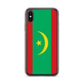 Miniatyrbild 1 av 2: Telefonfodral – Flagga av Mauretanien – Kompatibel med iPhone X – Mjuk fodral – Slitstark och stötresistent - Silikon - Pixelforma