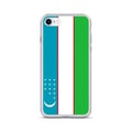 Miniatyrbild 1 av 2: Mobilskal – Uzbekistan flagga – Kompatibel med iPhone 6S – Mjuk fodral – Slitstark och stötresistent - Silikon - Pixelforma