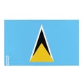 Miniatyrbild 1 av 3: Sankt Lucia-flagga – 160 x 240 cm – Hållbar Polyester – 2 Metallöglor – Inomhus / Utomhus – Pixelforma