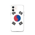 Miniatyrbild 1 av 2: Mobilskal – Sydkoreas flagga – Kompatibel med iPhone 12 – Flexibelt skal – Stöttåligt och chockresistent – Silikon – Pixelforma