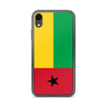 Miniatyrbild 1 av 2: Mobilskal – Guinea-Bissaus flagga – Kompatibel med iPhone XR – Mjuk skal – Slitstark och stötabsorberande – Silikon – Pixelforma