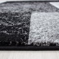 Miniatyrbild 2 av 5: Ayyildiz Modern design matta Svart 240 x 340 cm korta fibrer, Rutmönster, för Vardagsrum, jute baksida