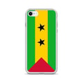 Miniatyrbild 1 av 2: Mobilskal – Flagga för São Tomé och Príncipe – Kompatibel med iPhone 6S Plus – Mjukt fodral – Slitstarkt och stöttåligt – Pixelforma