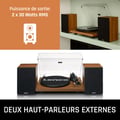 Miniatyrbild 4 av 6: Lenco LS-480WD - Bluetooth® skivspelare med två externa högtalare och 2 x 30 watt RMS, trä