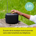 Miniatyrbild 2 av 6: Bärbar Högtalare - PURE - Woodland - Bluetooth 5.1 - DAB+/FM - Vattentålig IP67 - 14h Autonomi