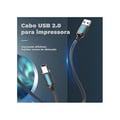 Miniatyrbild 2 av 4: USB 2.0 Skrivar Kabel - Vention - 0.5m - Förbättrad Stabilitet - Snabb Överföring - CE/RoHS Certifierad