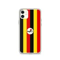 Miniatyrbild 1 av 2: Telefonfodral – Ugandas flagga – Kompatibel med iPhone 11 – Mjukt fodral – Resistenta och stötabsorberande – Silikon – Pixelforma
