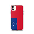 Miniatyrbild 1 av 2: Mobilskal – Samoa Flagga – Kompatibel med iPhone 11 – Slicke Fodral – Slitstark och Stötsäker - Silikon - Pixelforma