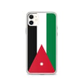 Miniatyrbild 1 av 2: Mobilskal – Jordaniens flagga – Kompatibel med iPhone 11 – Mjukt fodral – Hållbart och Stötsäkert – Silikon – Pixelforma