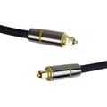 Miniatyrbillede 4 af 4: PremiumCord optisk lydkabel Toslink, OD:7mm, guld-metal design nylon 3m