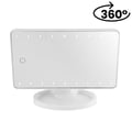 Miniatyrbild 2 av 4: LED Sminkspegel på Stativ med Touch och 360° Rotering Vit