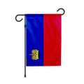 Miniatyrbild 1 av 3: Liechtenstein Trädgårdsflagga – 32 x 47.5 cm – Hållbar Polyester – Vertikalt Format – Utomhus – Pixelforma