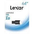 Pikkukuva 1 / 4: USB-avain - LEXAR - JumpDrive V40 - 64 Gt - USB 2.0 - Musta