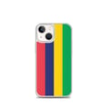 Miniatyrbild 1 av 2: Telefonfodral – Flagga Mauritius – Kompatibel med iPhone 13 mini – Mjuk Fodral – Slitstark och Stötsäker – Silikon – Pixelforma