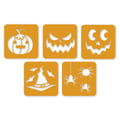Miniatyrbild 2 av 2: MégaCréa DIY - Halloween-mallar 15x15cm 5 stycken