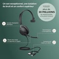Miniatyrbild 2 av 2: Jabra Evolve2 40 SE – Mono headset med USB-C/A | Certifierad för Microsoft Teams |