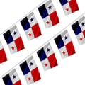Miniatyrbild 1 av 3: Girlang – Panama flagga – 14 x 21 cm – Polyester – Att hänga – 50 stycken