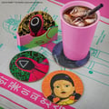 Miniatyrbild 4 av 4: Cinereplicas - Squid Game - Pack med 4 coasters Squid Game