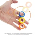 Miniatyrbild 2 av 4: Finger Magnetic Rings Fidget Toy - Magnetisk armbandsring Dra upp dragkedjan Toy Accessory Tools (ORANGE)