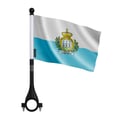 Miniatyrbild 1 av 3: Saint-Marin Cykelflagga i Polyester – 14 x 21 cm – Cykelflagga – 5 stycken