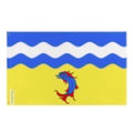 Miniatyrbild 1 av 3: Isère Flagga – 120 x 180 cm – Hållbar Polyester – 2 Metall Ögla – Inomhus / Utomhus – Pixelforma