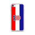 Miniatyrbild 1 av 2: Telefonfodral – Kroatiens flagga – Kompatibel med iPhone 6 – Mjukt fodral – Slitstarkt och stötresistent - Silikon - Pixelforma