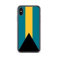 Miniatyrbild 1 av 2: Telefonfodral – Bahamernas flagga – Kompatibel med iPhone XS Max – Flexibelt fodral – Stötsäkert och slitstarkt – Silikon – Pixelforma