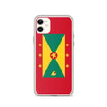 Miniatyrbild 1 av 2: Mobilskal – Grenadas Flagga – Kompatibel med iPhone 11 – Mjukt Fodral – Slitstarkt och Stötsäkert - Silikon - Pixelforma