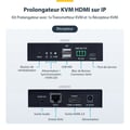 Miniatyrbild 2 av 4: KVM HDMI-extender - STARTECH - 4K 60Hz - Drivrutinsfri - Plug-and-play - Metall