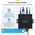 Miniatyrbild 4 av 4: KVM HDMI-extender - STARTECH - 4K 60Hz - Drivrutinsfri - Plug-and-play - Metall
